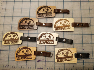 Wooden Taco Keychains