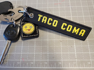 Taco Coma Embroidered Keychain (v2)